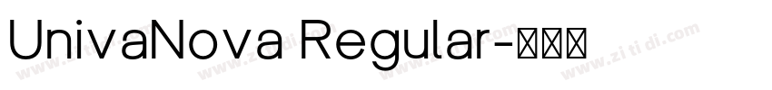 UnivaNova Regular字体转换
